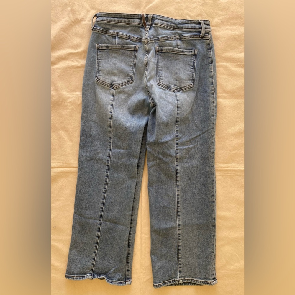 Kut from the Kloth Charlotte High Rise Wide Leg Blue Straight Jeans Women’s 12 - Picture 13 of 14